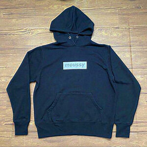 MOUSSY Box Pullover Hoodie Sweatshirt